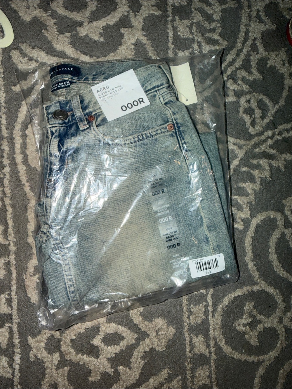 Aeropostale Light Wash Blue Wide Leg Jeans